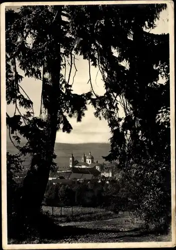 Ak Weingarten in Württemberg, Durchblick zur St. Martin Kirche