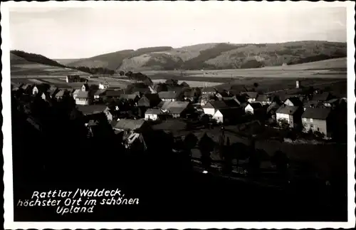 Foto Ak Rattlar Willingen Upland in Hessen, Teilansicht