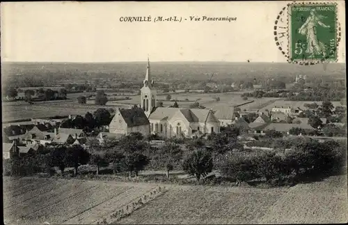 Ak Cornillé-les-Caves Maine-et-Loire, Panorama