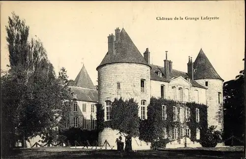 Ak Rozoy en Brie Seine et Marne, Chateau de la Grange Lafayette