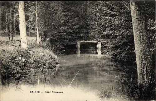Ak Beautheil Saints Seine et Marne, Pont nouveau