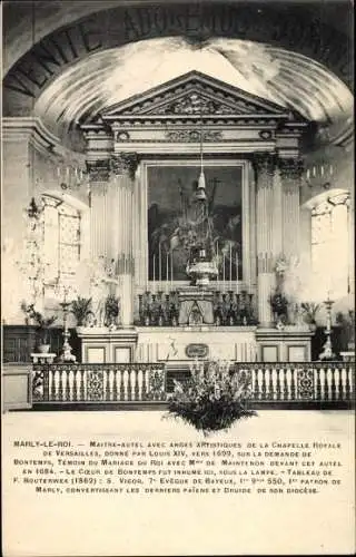 Ak Marly le Roi Yvelines, Kircheninneres, Altar