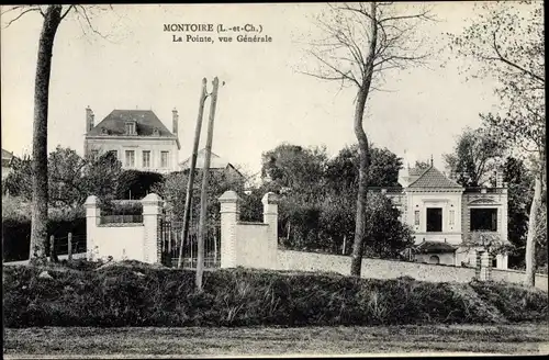 Ak Montoire Loir et Cher, La Pointe, vue Générale