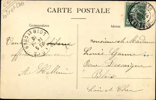 Ak Mer Loir et Cher, Kircheninneres