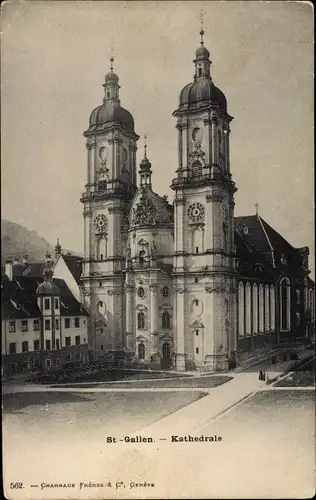 Ak Sankt Gallen Stadt Schweiz, Kathedrale