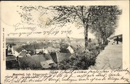 Ak Bonndorf im Schwarzwald, Blick auf den Ort