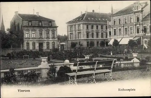 Ak Viersen in Nordrhein Westfalen, Rathausplatz