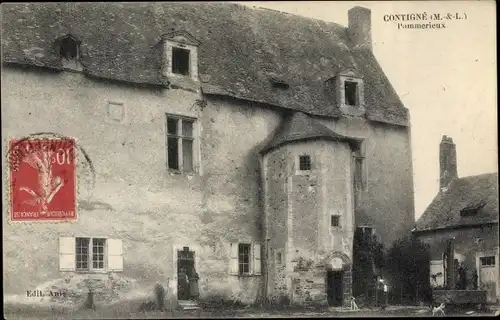 Ak Contigné Les Hauts d’Anjou Maine et Loire, Pommerieux