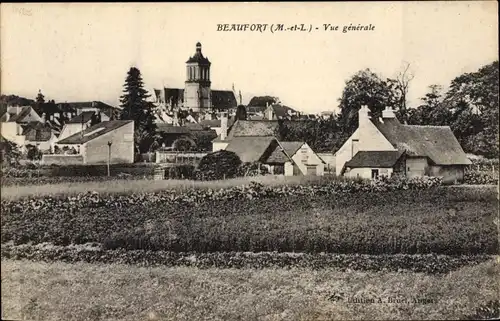 Ak Beaufort en Vallee Beaufort en Anjou Maine et Loire, Vue générale