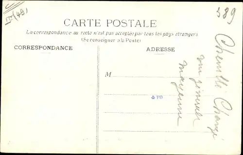 Ak Chenillé Changé Chenillé Champteussé, Gesamtansicht