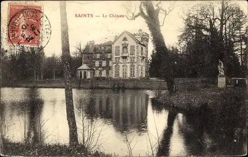 Ak Beautheil Saints Seine et Marne, Chateau