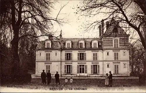 Ak Servon Seine et Marne, Chateau