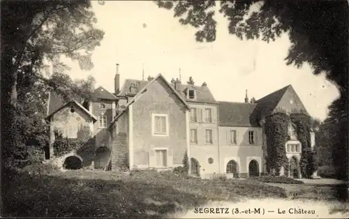 Ak Segretz Seine et Marne, Chateau