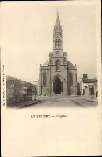 Ak Le Vésinet Yvelines, Kirche