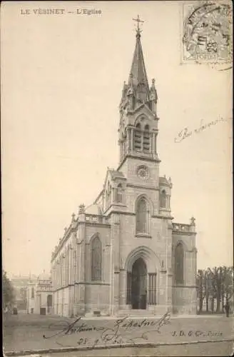 Ak Le Vésinet Yvelines, Kirche