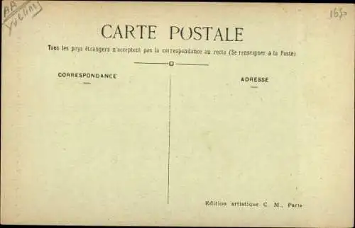 Ak Poissy Yvelines, Église Notre Dame, le Porche, Portrail de droite