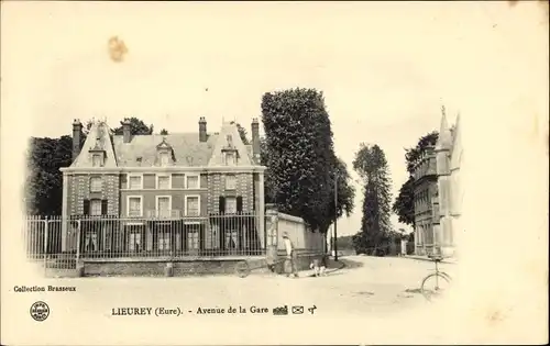 Ak Lieurey Eure, Avenue de la Gare