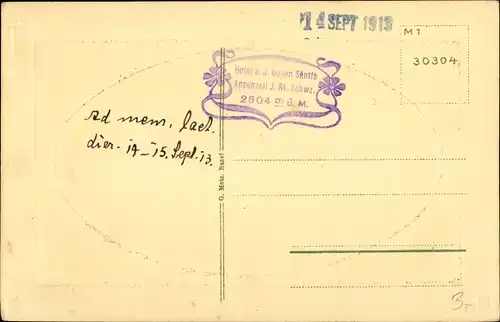 Präge Passepartout Ak Halbkanton Appenzell Außerrhoden, Berg Säntis