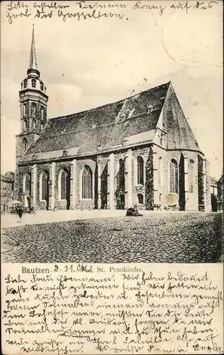 Ak Bautzen in der Oberlausitz, St. Petrikirche