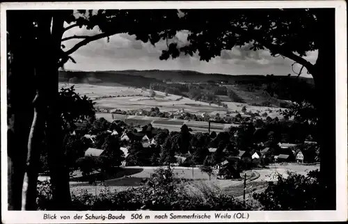 Ak Weifa Steinigtwolmsdorf in Sachsen, Blick von Schurig Baude nach Weifa
