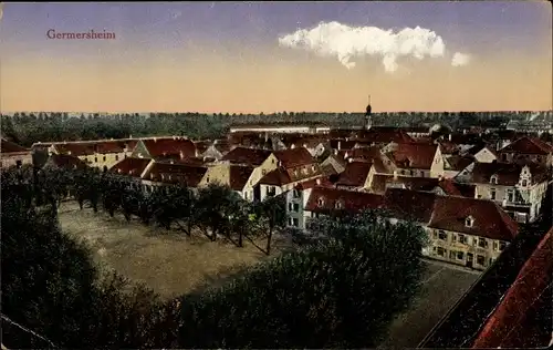 Ak Germersheim am Rhein, Ortsübersicht