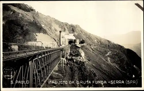 Ak São Paulo Brasilien, Viaducto da Gruta Funda Serra