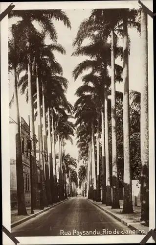 Ak Rio de Janeiro Brasilien, Rua Paysandu