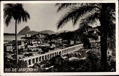 Ak Rio de Janeiro Brasilien, Blick auf den Ort, Carioca Aqueduct