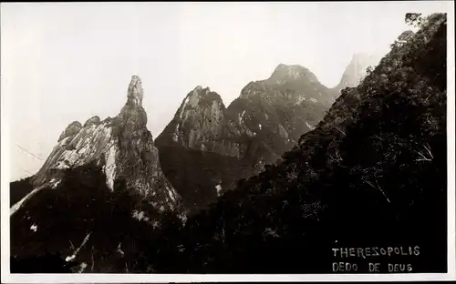 Foto Ak Teresópolis Theresopolis Brasilien, Landschaft, Berge, Dedo de Deus