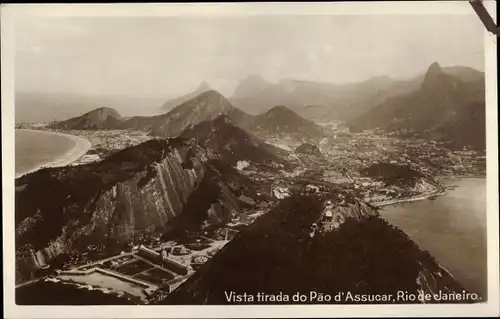 Ak Rio de Janeiro Brasilien, Vista tirada do Pao d'Assucar