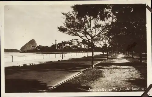 Ak Rio de Janeiro Brasilien, Avenida Beira Mar