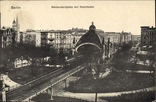 Ak Berlin Schöneberg, Nollendorfplatz, Hochbahn