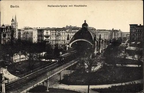 Ak Berlin Schöneberg, Nollendorfplatz, Hochbahn