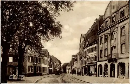 Ak Lörrach in Baden Württemberg, Basler Straße