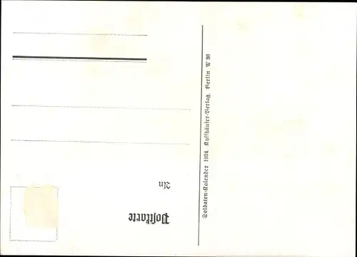Künstler Ak Döbrich-Steglitz, Gewehrreinigen