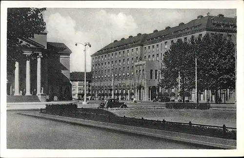 Ak Duisburg im Ruhrgebiet, Hotel Duisburger Hof