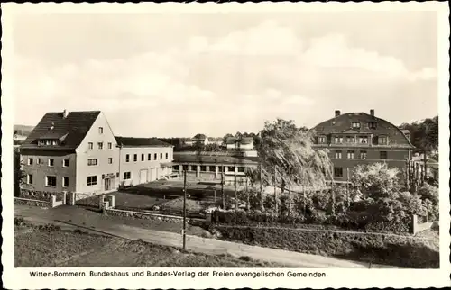 Ak Bommern Witten an der Ruhr, Bundeshaus und Bundesverlag der Freien evang. Gemeinden