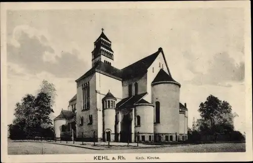 Ak Kehl am Rhein, Katholische Kirche