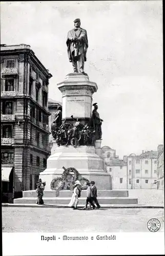 Ak Napoli Neapel Campania, Monumento a Garibaldi