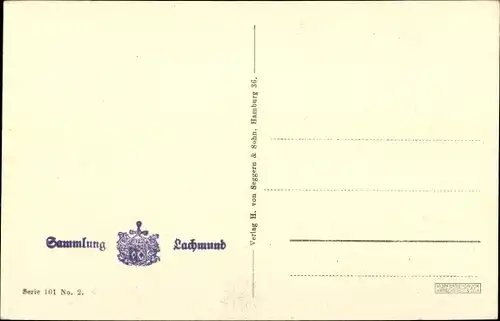 Künstler Ak Hamburg, Alsterdamm, Lachmund, Serie 101 Nr. 2