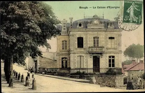 Ak Baugé Maine et Loire, La Caisse d'Epargne