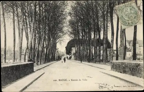 Ak Baugé Maine et Loire, Entrée de Ville