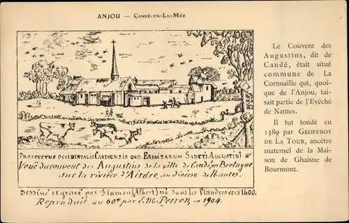 Künstler Ak Anjou Maine et Loire, Candé en la Mée