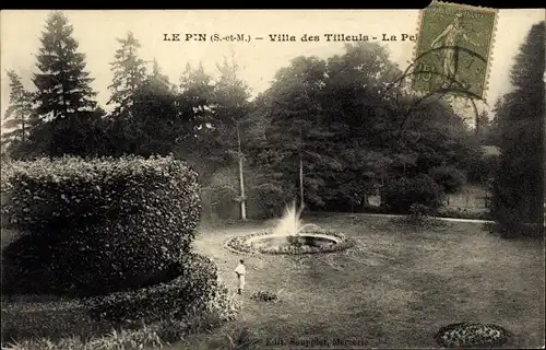 Ak Le Pin Seine et Marne, Villa des Tilleuls