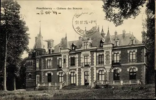 Ak Ponthierry Seine et Marne, Chateau des Bordes