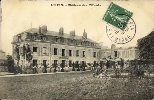 Ak Le Pin Seine et Marne, Chateau des Tilleuls