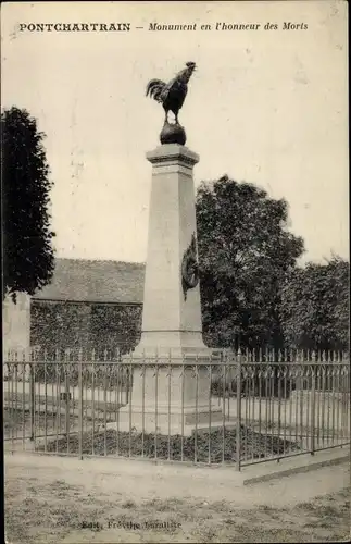 Ak Pontchartrain Yvelines, Monument en l'honneur des Morts