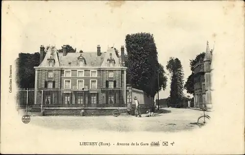 Ak Lieurey Eure, Avenue de la Gare