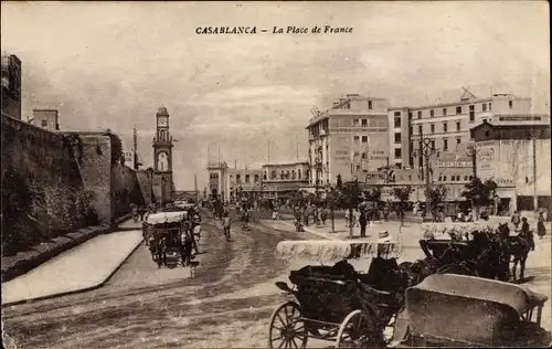 Ak Casablanca Marokko, La place de France