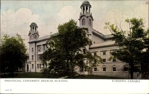 Ak Toronto Ontario Kanada, Provincial University Medical Building